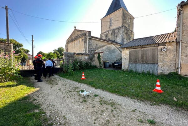 FLYING-REPORT à réalisé une cartographie détaillée en 3D de différents bâtiments (dont l’église St Gérald), permettant ainsi d'évaluer les dommages et de faciliter le travail d'expertise.