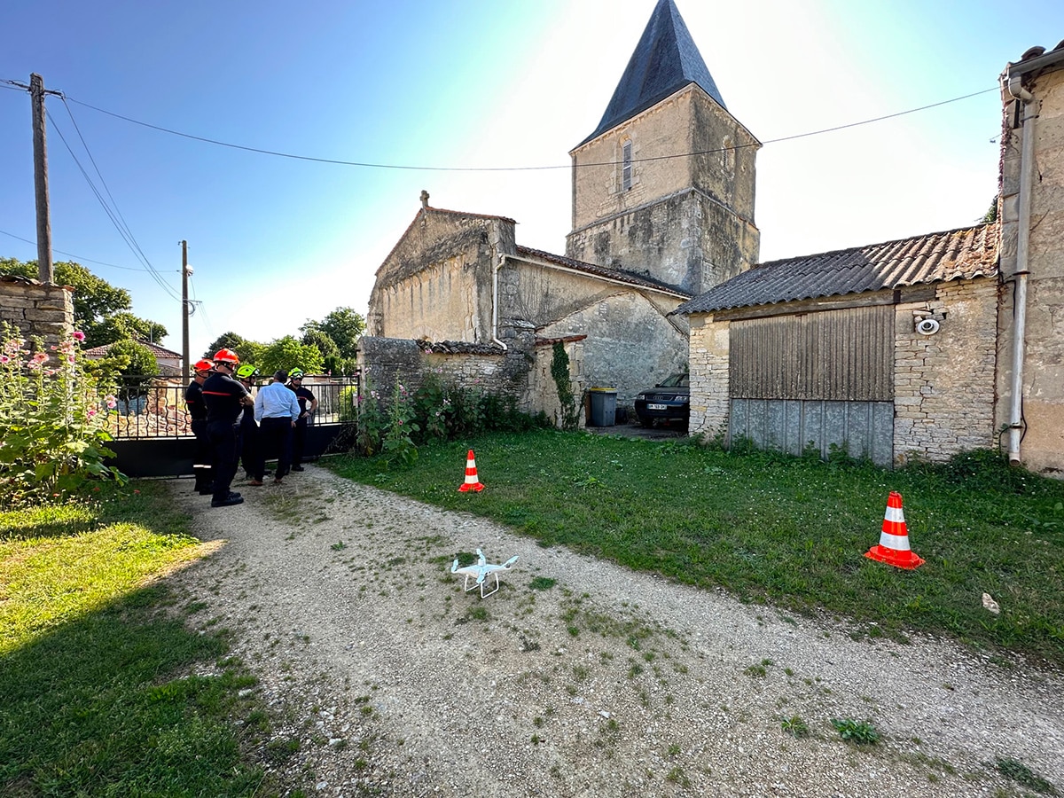 Evaluation des dommages grace à une cartographie détaillée en 3D du village de La Laigne